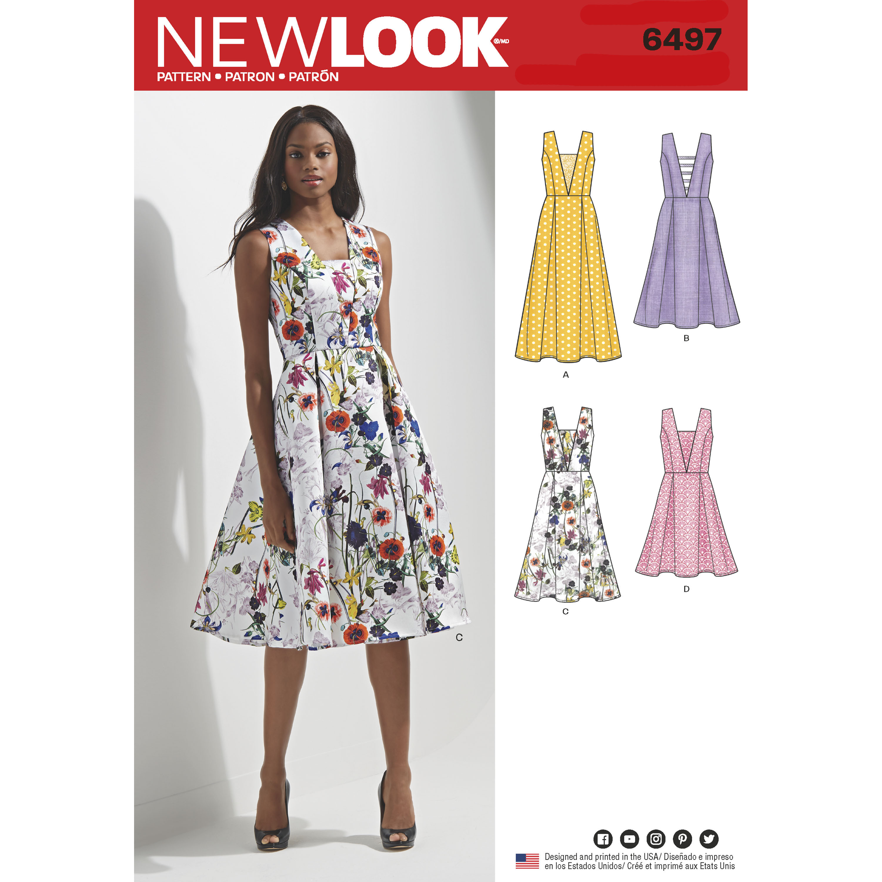 NewLook-6353 New Look Baby Easy Sewing Pattern 6353 Shoulder Tie Dresses