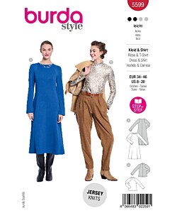 Burda 5599 klänning t-shirt