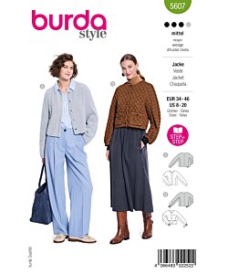 Burda 5607 kort quiltad jacka