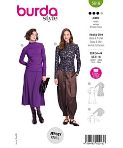 Burda 5616 klänning topp