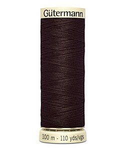 Gütermann tråd 100 m mörkbrun 696 universal