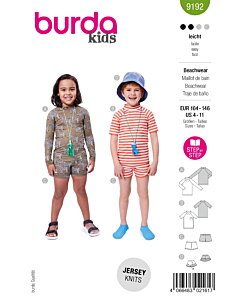 Burda 9192 t-shirt shorts hatt