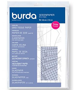 Burda mönsterpapper silkespapper rutat
