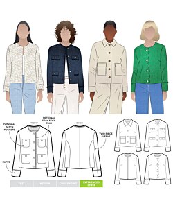 Style Arc Delphine Woven Jacket