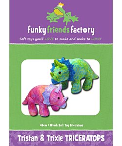 Funky Friends Factory Tristan and Trixie Triceratops