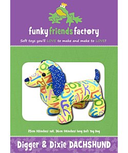 Funky Friends Factory Digger and Dixie Dachshund