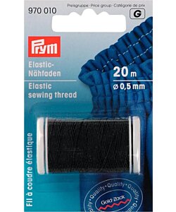 Prym Elastisk sytråd svart