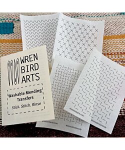 Wren Bird Arts klisterlappar med lagningsmönster nr 10 cream