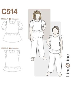 Line2Line 514  peplum blouse kids