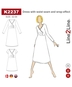 Line2Line 2237 dress with wrap effect