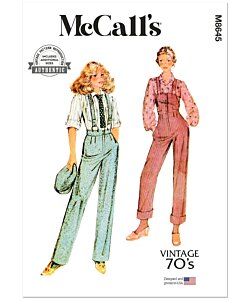 McCall's 8645 blus hängselbyxa