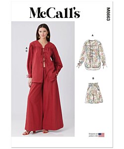 McCall's 8663 blus shorts byxa