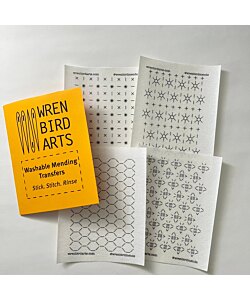 Wren Bird Arts klisterlappar med lagningsmönster nr 7 orange