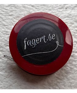 Hemline rullmåttband Vinröd