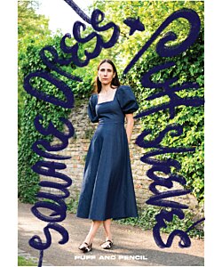 Puff and Pencil Square Dress Puff Sleeve