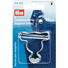 Prym Spänne till snickarbyxor/overall 40 mm silver 2-pack