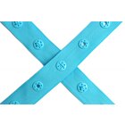 Farbenmix tryckknappsband turkos 1 m