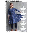 Ida Victoria Jerseykjole med sving dam