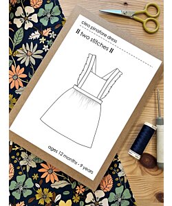 Two Stitches Cleo Frill Pinafore dress