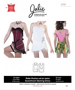 Jalie 2797 Sweetheart skating dress