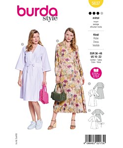 Burda 5637 omlottklänning