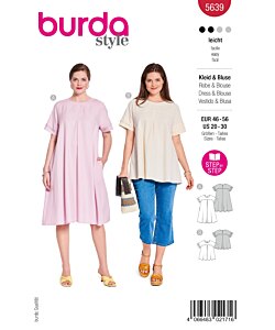 Burda 5639 klänning/blus