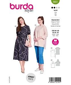 Burda 5651 Hoodie/klänning