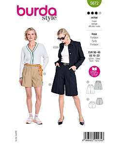 Burda 5672 bermuda shorts
