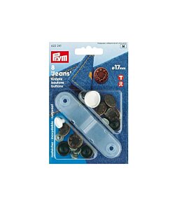 Prym jeansknappar antik koppar 17 mm