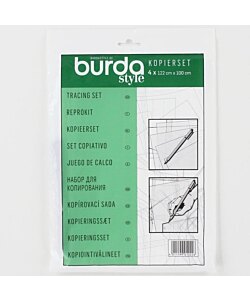 Burda mönsterplast set med penna