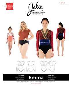 Jalie 4349 Emma Surplice neck leotard