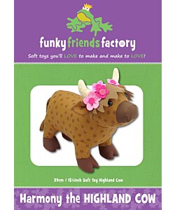 Funky Friends Factory Harmony the highland cow