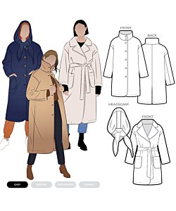 Style Arc Gracie Coat and headscarf