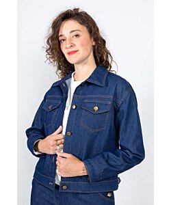 I AM Patterns Gold Jeans jacket