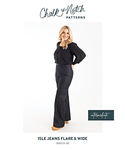 Chalk and Notch Patterns Isle Jeans
