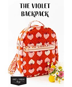 Knot and Thread Design Violet Backpack