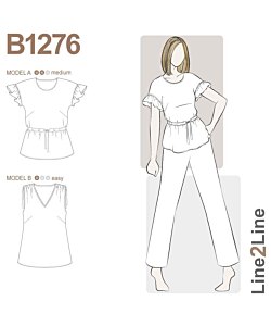 Line2Line 1276 Tie Belt Blouse