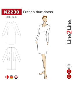 Line2Line 2230 French dart dress