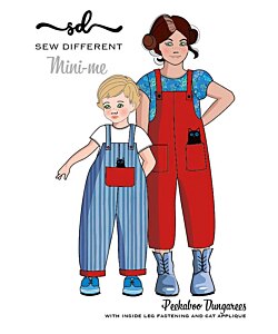 Sew Different Peek-a-boo Dungarees