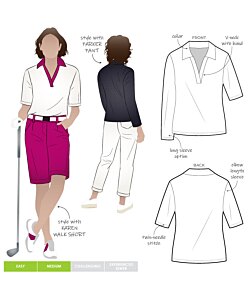 Style Arc Raph Knit Polo Top