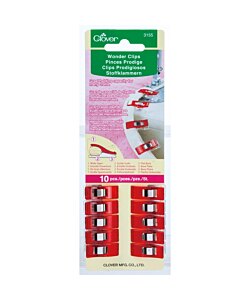 Clover Wonder clips 10 st röda