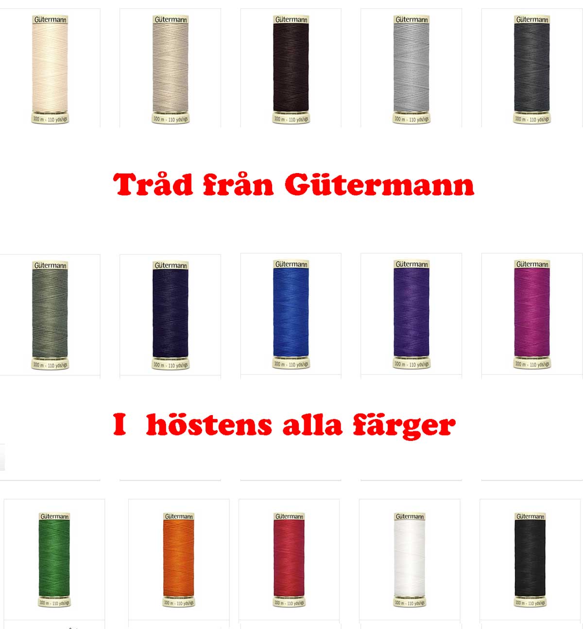 Nya färger på tråd