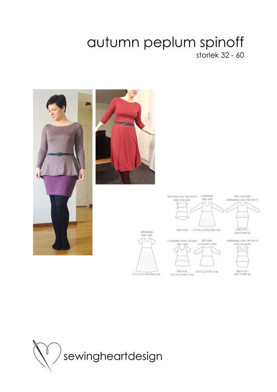 Sewingheartdesign Autumn Peplum spinoff